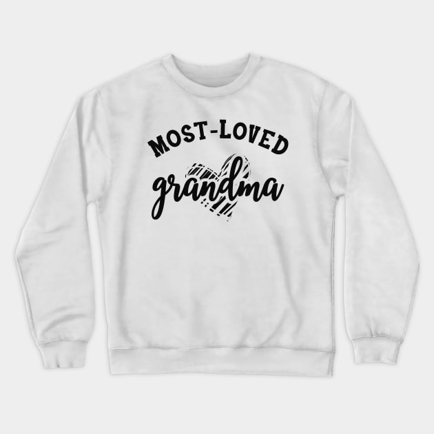 Grandma - Most loved grandma Crewneck Sweatshirt by KC Happy Shop